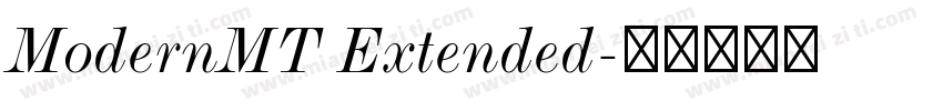 ModernMT Extended字体转换